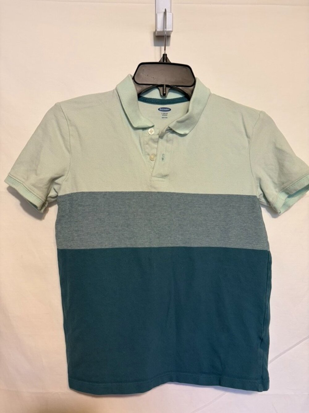 Old Navy ~Big Boys Polo~Multi-color Short Sleeve Collared Shirt Size ~L (10-12)